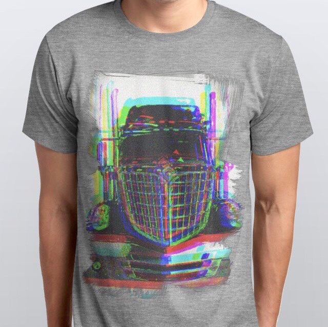 Grey Retro Truck Tee-Shirt
